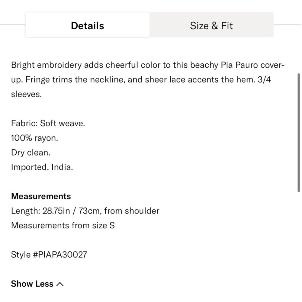 Pia Pauro, off the shoulder embroidered dress - Picture 12 of 12